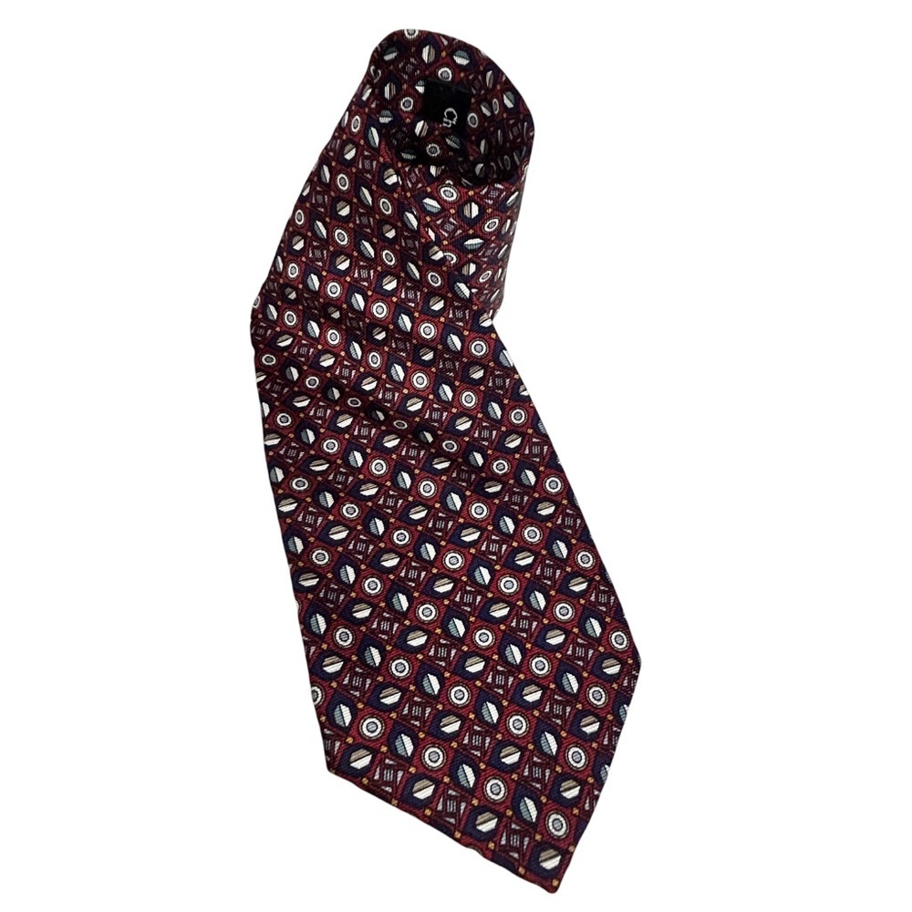 Christian Dior Monsieur Necktie Tie 100% Silk USA Capsule & Circle Pattern Y2K
